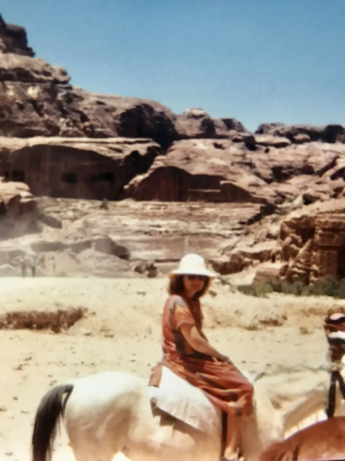 Love horses. Riding after touring the Middle East with concerts.