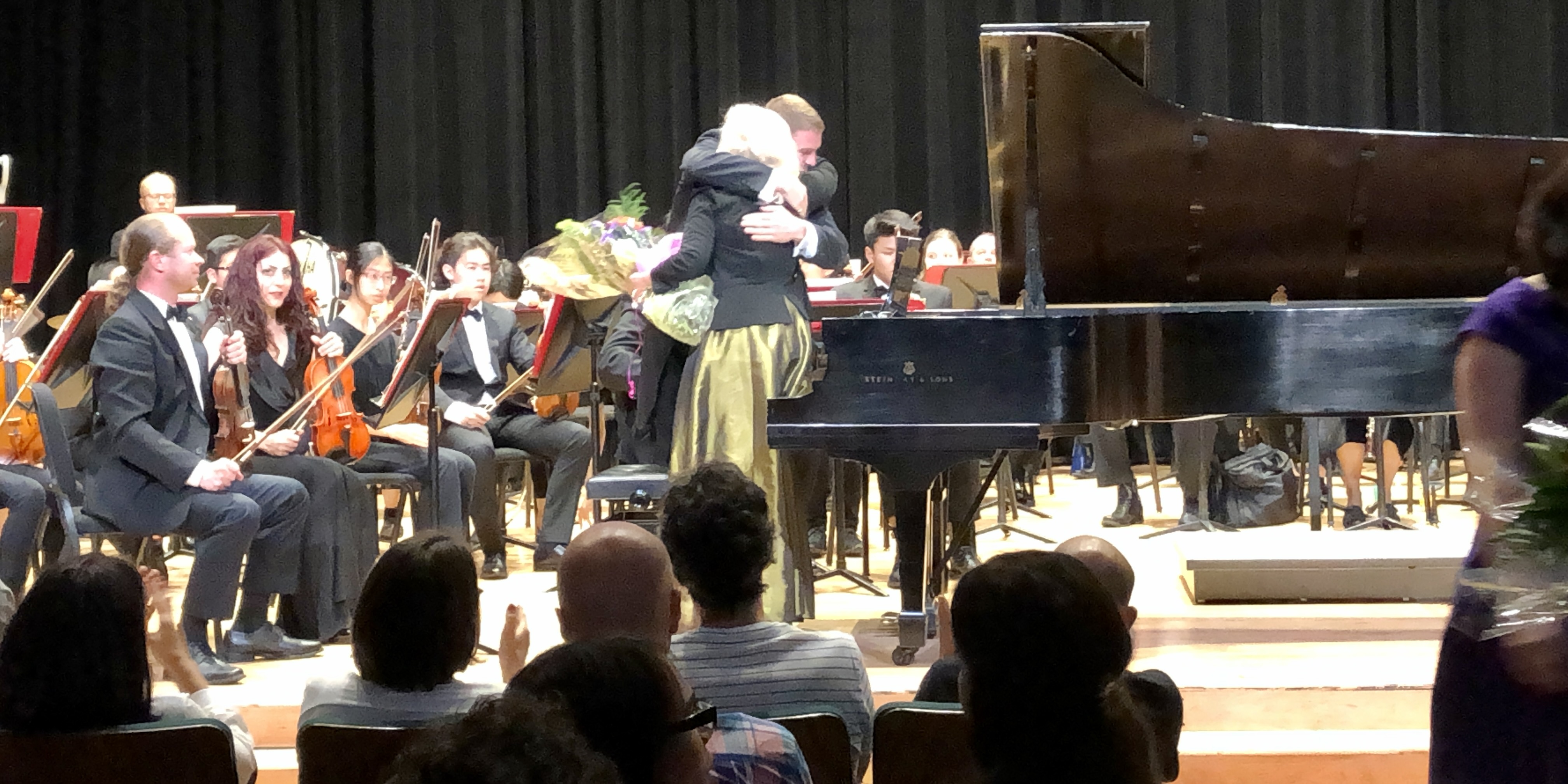André Mathieu piano concerto with KSO Symphony, Jiri Pedrilik, the very happy conductor, Christina Petrowska Quilico, piano, Glenn Gould Studio, Toronto, Canada.